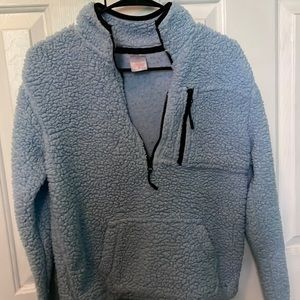 womens fleece half zip